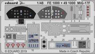  Eduard Accessories  1/48 Mikoyan MiG-17F (designed to be used with Hobby Boss kits) EDUFE1000