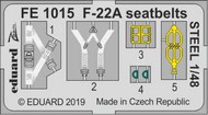  Eduard Accessories  1/48 F-22A seatbelts STEEL EDUFE1015