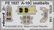  Eduard Accessories  1/48 A-10C seatbelts STEEL EDUFE1027