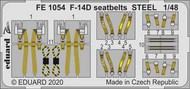  Eduard Accessories  1/48 Grumman F-14D Tomcat seatbelts STEEL EDUFE1054