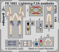 BAC/EE Lightning F.2A/F.6 seatbelts STEEL #EDUFE1093