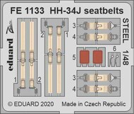  Eduard Accessories  1/48 HH-34J Choctaw Seatbelts [STEEL] (TRP kit) EDUFE1133