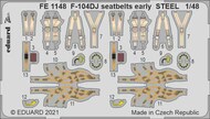  Eduard Accessories  1/48 Lockheed F-104DJ Starfighter seatbelts early STEEL EDUFE1148