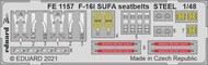 General-Dynamics F-16I  SUFA seatbelts STEEL #EDUFE1157