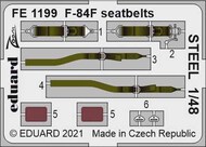  Eduard Accessories  1/48 Republic F-84F Thunderstreak seatbelts STEEL EDUFE1199