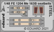  Eduard Accessories  1/48 Messerschmitt Me.163B Komet seatbelts STEEL EDUFE1204