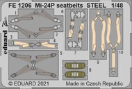  Eduard Accessories  1/48 MiL Mi-24P seatbelts STEEL EDUFE1206