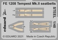  Eduard Accessories  1/48 Hawker Tempest Mk.II seatbelts STEEL EDUFE1208