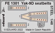  Eduard Accessories  1/48 Yakovlev Yak-9D seatbelts STEEL EDUFE1301