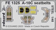  Eduard Accessories  1/48 Fairchild A-10C Thunderbolt II seatbelts STEEL EDUFE1325