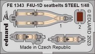  Eduard Accessories  1/48 Vought F4U-1D Corsair  seatbelts STEEL EDUFE1343
