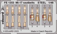  Eduard Accessories  1/48 Color Zoom PE - Mi-17 Hip Seatbelts [Steel] (AMK kit) EDUFE1353