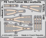  Eduard Accessories  1/48 Fairey Fulmar Mk.I seatbelts STEEL EDUFE1410