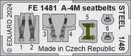 Douglas A-4M Skyhawk seatbelts STEEL #EDUFE1481