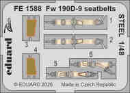 Focke-Wulf Fw.190D-9 seatbelts STEEL #EDUFE1588