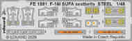 Lockheed-Martin F-16i  SUFA seatbelts STEEL #EDUFE1591