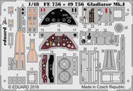  Eduard Accessories  1/48 Gladiator Mk.I interior (MRT) EDUFE756