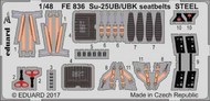  Eduard Accessories  1/48 Su-25UB/UBK seatbelts STEEL (SME) EDUFE836