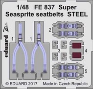 Eduard Accessories  1/48 Super Seasprite seatbelts STEEL (KTY) EDUFE837