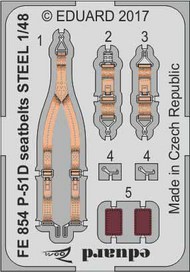 P-51D seatbelts STEEL (AFX) #EDUFE854