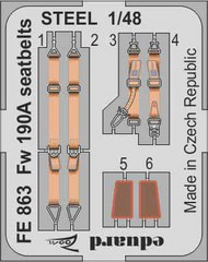 Fw.190A seatbelts STEEL (EDU) #EDUFE863