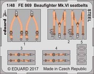 Beaufighter Mk.VI seatbelts STEEL (TAM) #EDUFE869