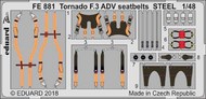  Eduard Accessories  1/48 Tornado F.3 ADV seatbelts STEEL (REV) EDUFE881