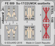  Eduard Accessories  1/48 Su-17/22UM3K seatbelts STEEL (KTY) EDUFE889