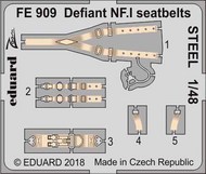 Defiant NF.I seatbelts STEEL (AFX) #EDUFE909