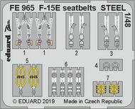  Eduard Accessories  1/48 McDonnell F-15E Strike Eagle seatbelts STEEL EDUFE965
