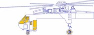  Eduard Accessories  1/35 CH-54A Details for ICM EDUJX307