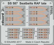  Eduard Accessories  1/72 Seatbelts RAF late STEEL EDUSS587