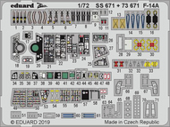  Eduard Accessories  1/72 Color Zoom PE - F-14A Tomcat (HBS kit) EDUSS671