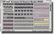  Eduard Accessories  1/35 German SS Panzer Ranks WWII* EDUTP522