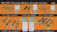  Eduard Accessories  1/48 Russian Modern Aircraft Missiles* EDUSIN64813