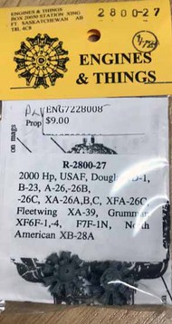  Engines & Things  1/72 R-2800-27 2000 Hp ENT7228008