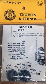  Engines & Things  1/72 R-2800-99W 2300 Hp ENT7228041