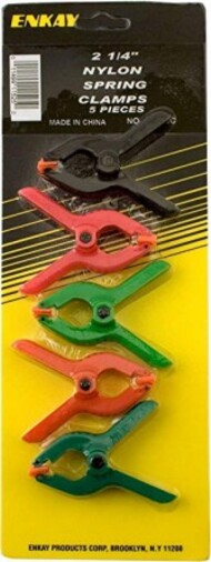  Enkay Tools  NoScale 5pc 2-1/4" Mini Nylon Spring Plastic Clamp Set (Cd) ENK11525