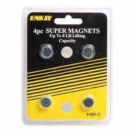  Enkay Tools  NoScale 8lb Super Magnets (4) (Cd) ENK4480