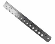  Enkay Tools  NoScale "6"" Stainless Steel Ruler w/Drill Gauge (Cd)" ENK761