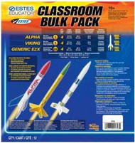  Estes Industries  NoScale AVG Model Rocket Kits (Skill Levels E2x & 1) (12/Bulk Pk) EST1753