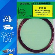 Eureka XXL  NoScale - Fine Copper Wire Set (Diameters: 0.75 and 0.80mm/ 2m length of each) EUREWS08