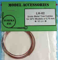 - Scale Metal Tow Cable for AFV Models: 0.75mm (50cm length) EURLH02