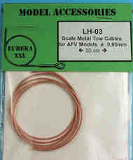 - Scale Metal Tow Cable for AFV Models: 0.90mm (50cm length) EURLH03