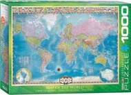  EUROGRAPHICS PUZZLES  NoScale Map of the World w/Flags Puzzle (1000pc)* ERG40557