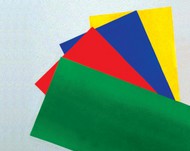 6 x 12 x .010 Transparent Sheet Assortment: Red, Blue, Green Yellow, Black (5) #EVG9905