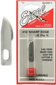 Stainless Steel Concave Scalpel Blades (2) #EXL12