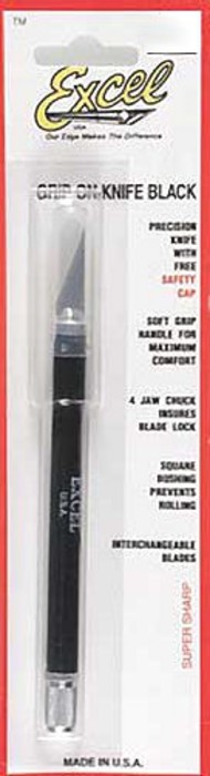  Excel Knives  NoScale Grip-On Soft Handle #1 Knife w/Cap EXL16018