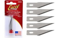  Excel Knives  NoScale #2 Straight Edge Razor Blades (5) (replaces XAC-202) EXL20002