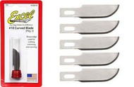 Excel Knives  NoScale #10 Curved Edge Blades (5) (replaces XAC-210) EXL20010